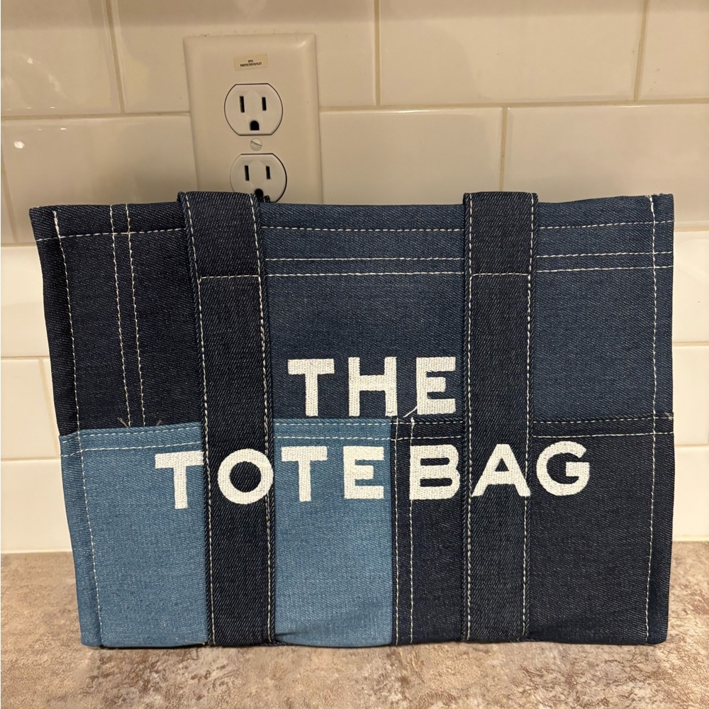 Stylish Blue Denim Tote Bag